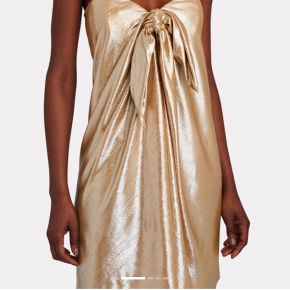 Caroline Constas Vibrant Gold Dress